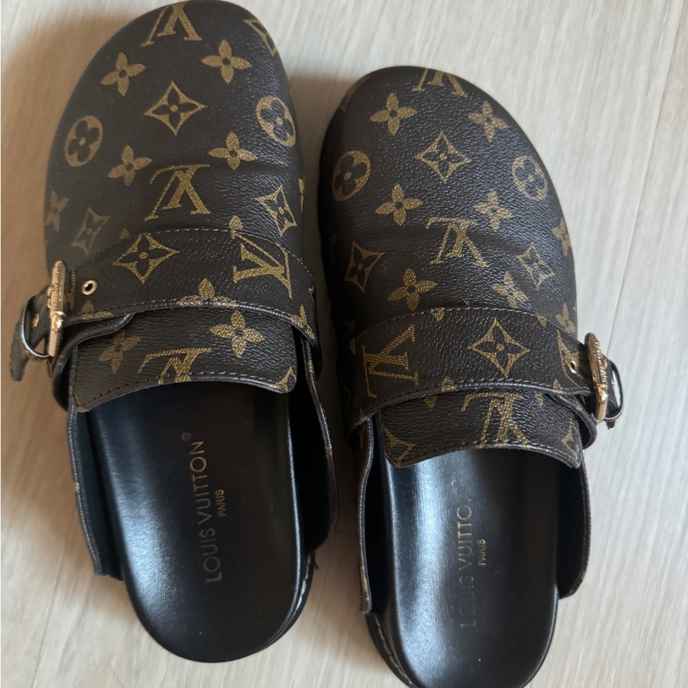 Louis Vuitton Monogram Brown Clogs